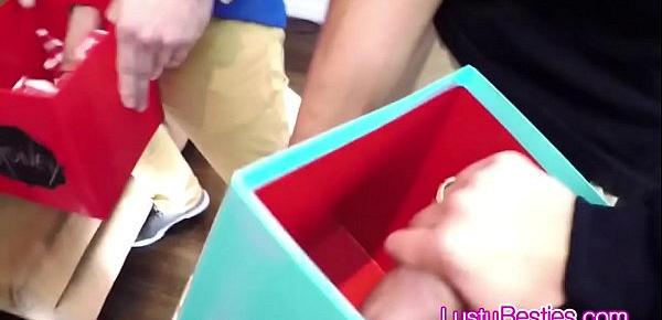  Dick in a box foursome with besties